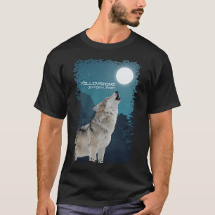 Yellowstone Nationalpark Wolf Souvenir Memorabili T-Shirt