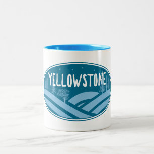 Yellowstone Nationalpark Wyoming Montana Außenbere Zweifarbige Tasse