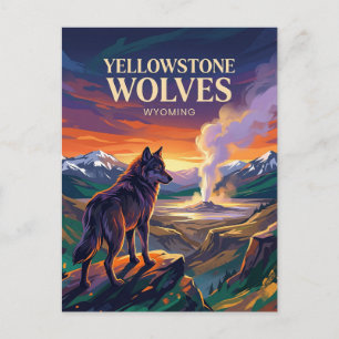 Yellowstone-Nationalpark Wyoming Postkarte