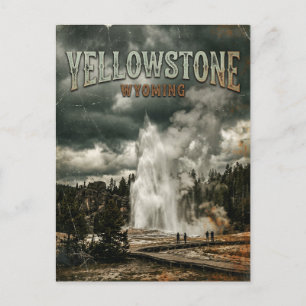 Yellowstone-Nationalpark Wyoming Postkarte