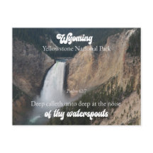 Yellowstone-Nationalpark Wyoming Psalm 42:7