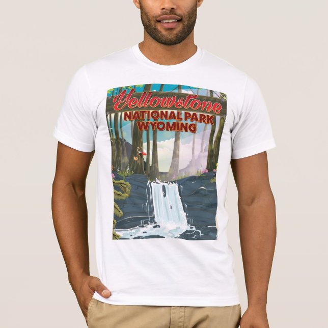Yellowstone Nationalpark, Wyoming USA T-Shirt (Vorderseite)