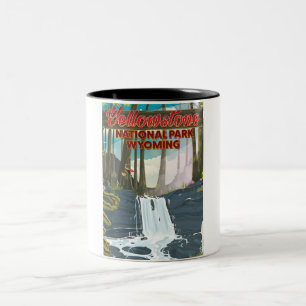 Yellowstone Nationalpark, Wyoming USA Zweifarbige Tasse