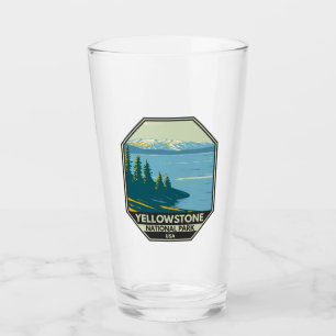 Yellowstone Nationalpark Yellowstone Lake Vintag Glas
