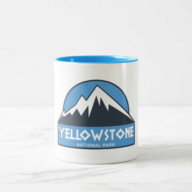 Yellowstone-Nationalpark Zweifarbige Tasse (Mittel)