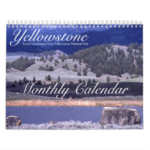 Yellowstone Nature Landscape USA Monthly Kalender