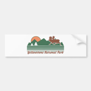 Yellowstone Park Autoaufkleber