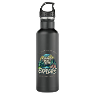 Yellowstone Park Edelstahlflasche