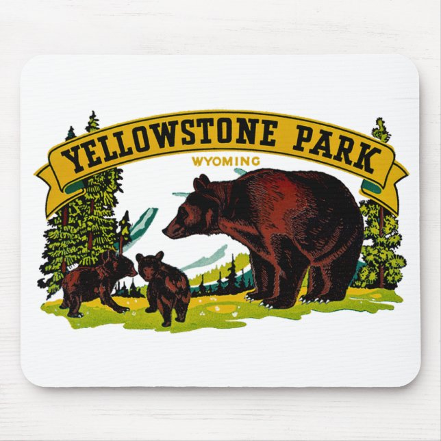 Yellowstone-Park Mousepad (Vorne)