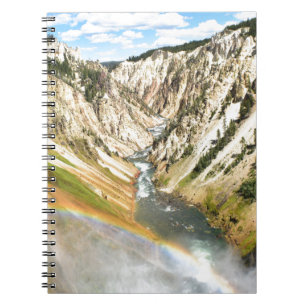 Yellowstone-Park senken Fälle Notizblock