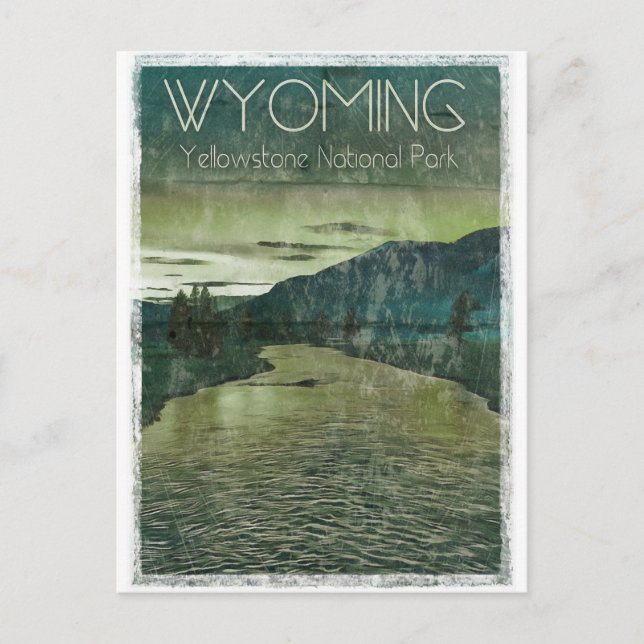 Yellowstone-Plakat Postkarte (Vorderseite)