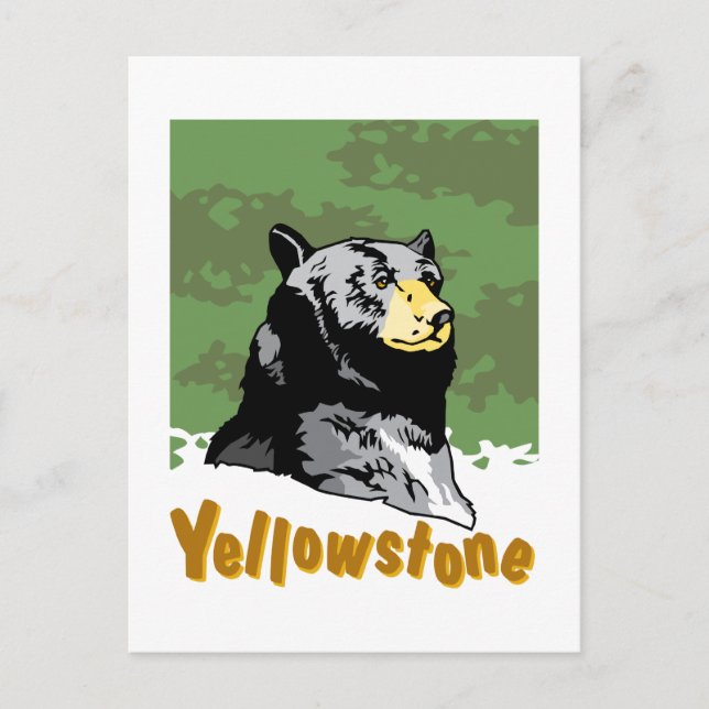 Yellowstone Poster Postkarte (Vorderseite)