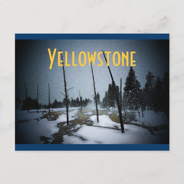 Yellowstone Postkarte (Vorderseite)