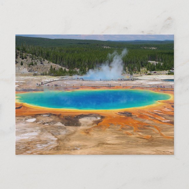 Yellowstone Prismatic Spring Wyoming, USA Postkarte (Vorderseite)