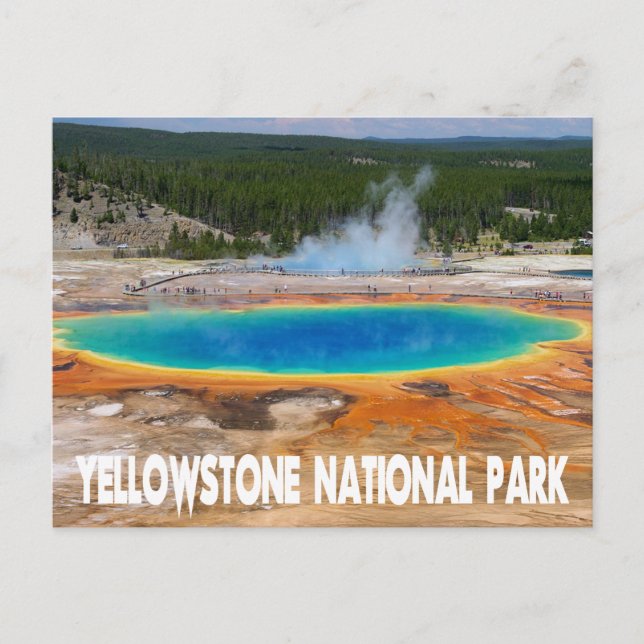 Yellowstone Prismatic Spring Wyoming, USA Postkarte (Vorderseite)