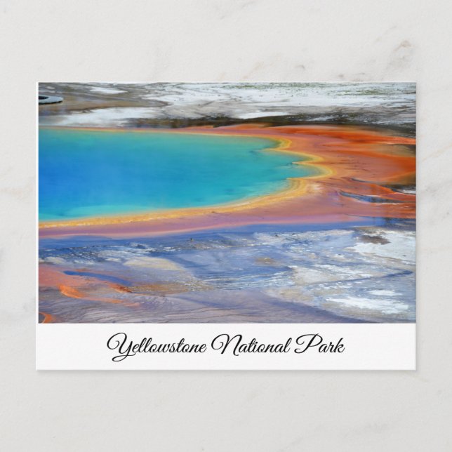 Yellowstone Prismatischer Frühlingsschwund Postkar Postkarte (Vorderseite)
