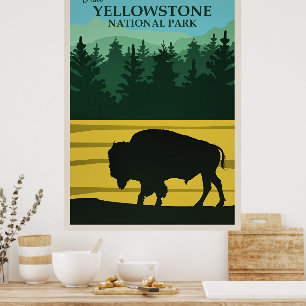 Yellowstone-Reiseposter Poster