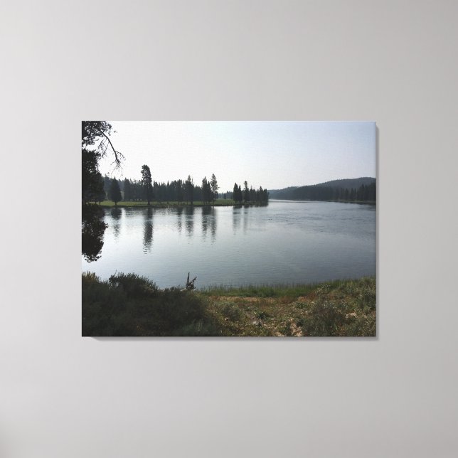 Yellowstone River Bend Canvas Print Leinwanddruck (Vorderseite)