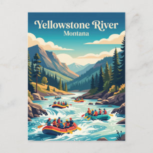 Yellowstone River Montana, USA Postkarte