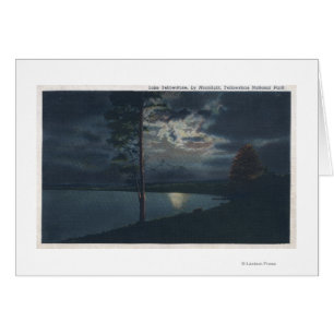 Yellowstone-See, WYView Lake by Moonlight