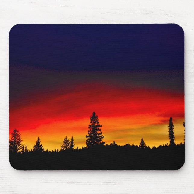 Yellowstone-Sonnenuntergang Mousepad (Vorne)