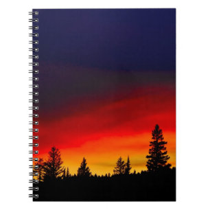 Yellowstone-Sonnenuntergang Notizblock