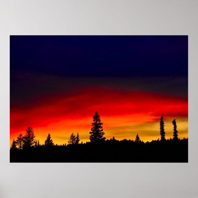 Yellowstone Sunset Poster (Vorne)