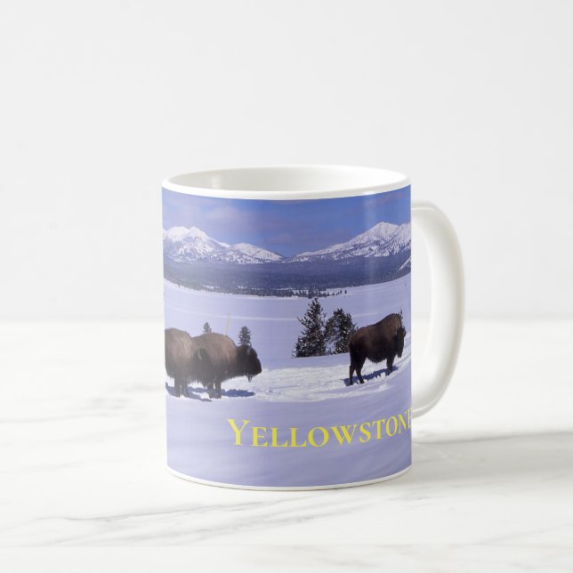 Yellowstone Tasse-Buffalo Kaffeetasse (VorderseiteRechts)
