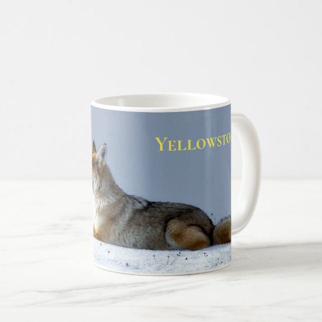 Yellowstone Tasse-Coyote Kaffeetasse (VorderseiteRechts)