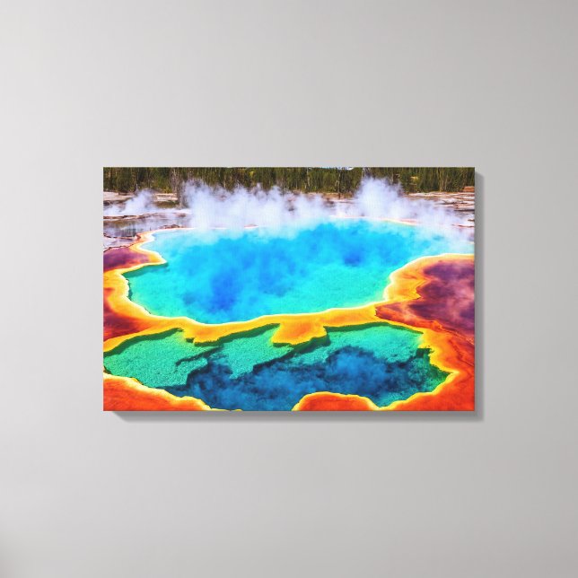 Yellowstone Thermal Hot Pot Leinwand Art (Vorderseite)