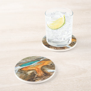 Yellowstone-Thermalpool Getränkeuntersetzer