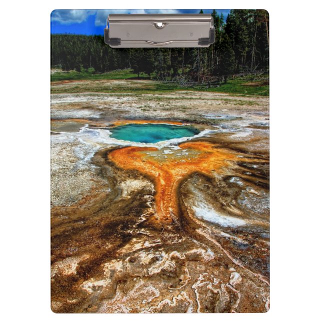 Yellowstone-Thermalpool Klemmbrett (Vorderseite)