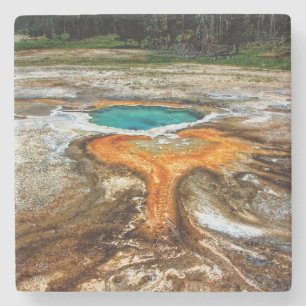 Yellowstone-Thermalpool Steinuntersetzer