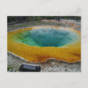 Yellowstone-Thermik morgens Postkarte