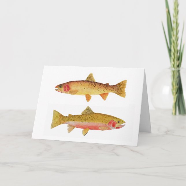 Yellowstone u. Westslope halsabschneiderische Karte (Vorderseite)