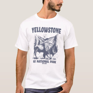 Yellowstone US-Nationalpark 1872 Bison Mountain L T-Shirt