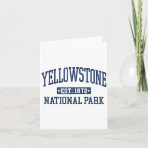Yellowstone Vintag National Park Sportdesign Karte