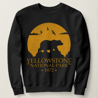 Yellowstone Vintage Retro Bär USA Nationalpark Sweatshirt