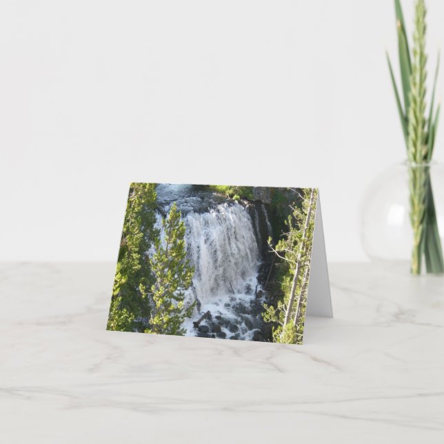 Yellowstone Wasserfall Karte (Vorderseite)