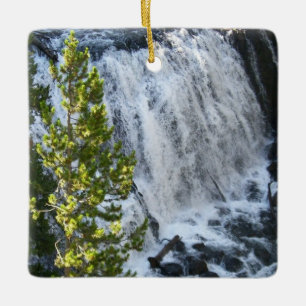 Yellowstone Wasserfall Keramikornament