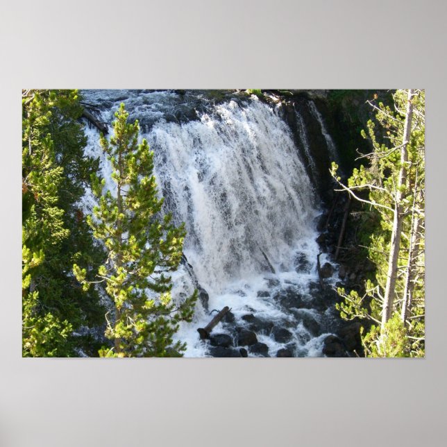 Yellowstone Wasserfall Poster (Vorne)