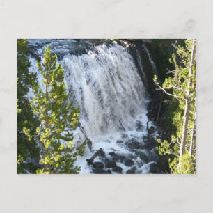 Yellowstone Wasserfall Postkarte