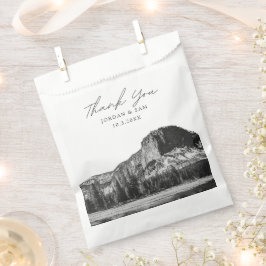 Yellowstone Wedding Foto Black & White Geschenktütchen