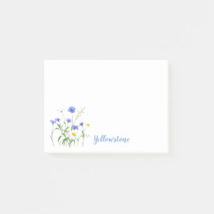 Yellowstone-Wildblumen Post-it-Notes Post-it Klebezettel
