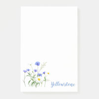 Yellowstone-Wildblumen Post-it-Notes