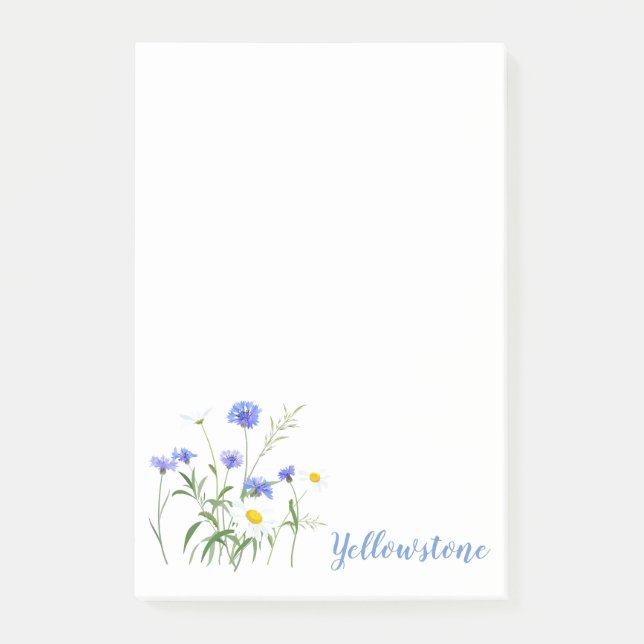 Yellowstone-Wildblumen Post-it-Notes Post-it Klebezettel (Vorderseite)