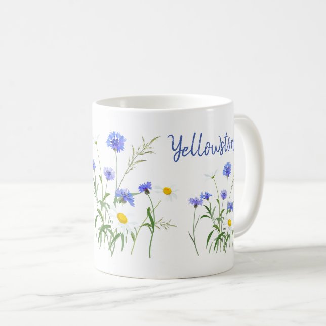 Yellowstone Wildblumen Tasse (VorderseiteRechts)