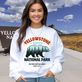 Yellowstone Wilderness Bear - Cozy Outdoor Vibes Sweatshirt
