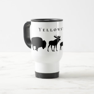 Yellowstone Wildlife Travel Mug Reisebecher