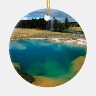 Yellowstone-Winden-Pool Wyoming Keramikornament